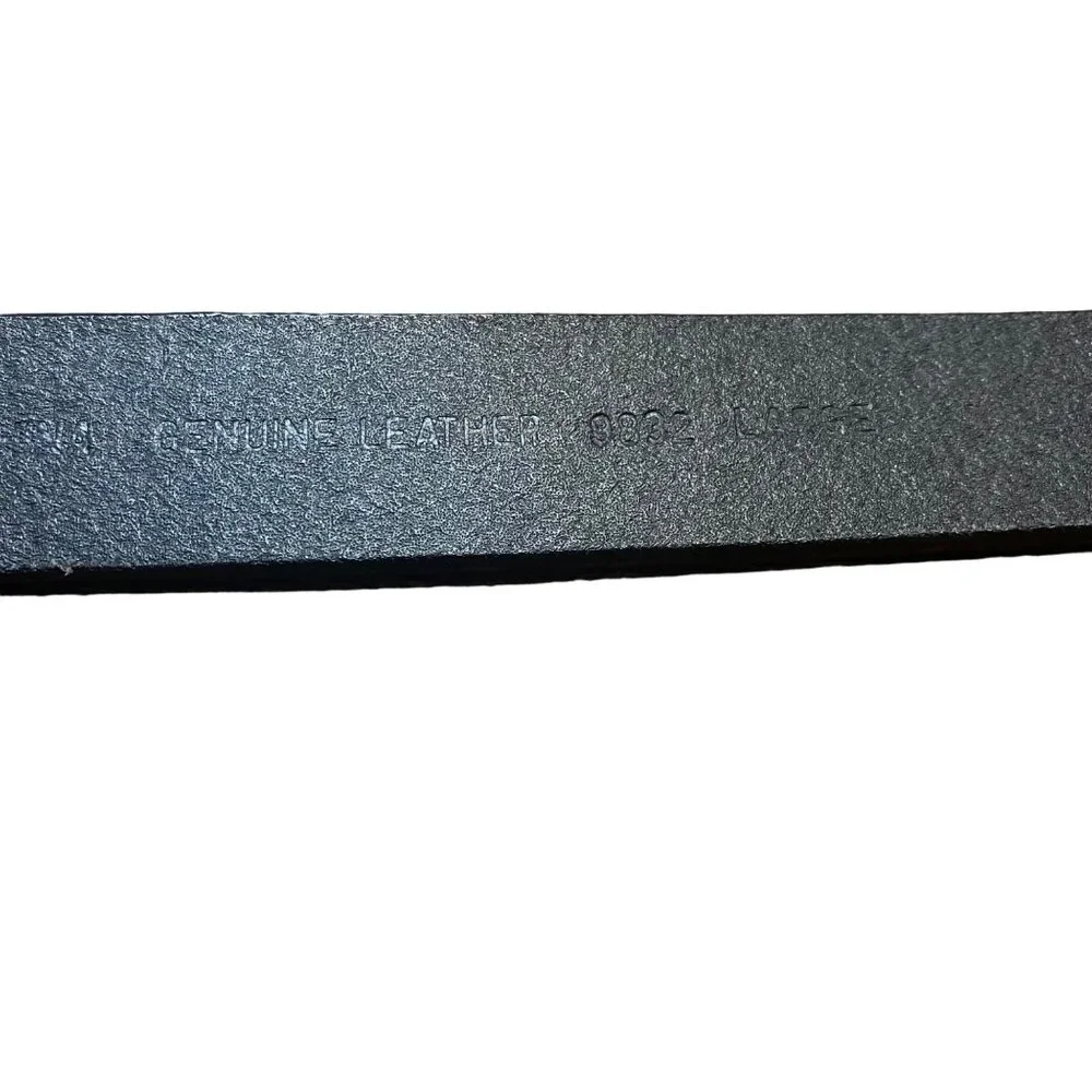 Men Genuine Leather‎ Belt Black 1.5